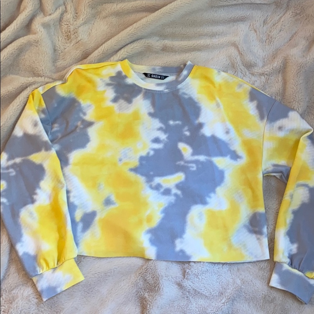 Shein long sleeve tie dye shirt